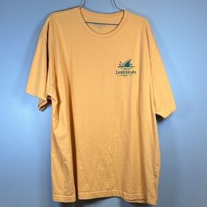 Margaritaville Landshark Tee in Soft Yellow Mens XL